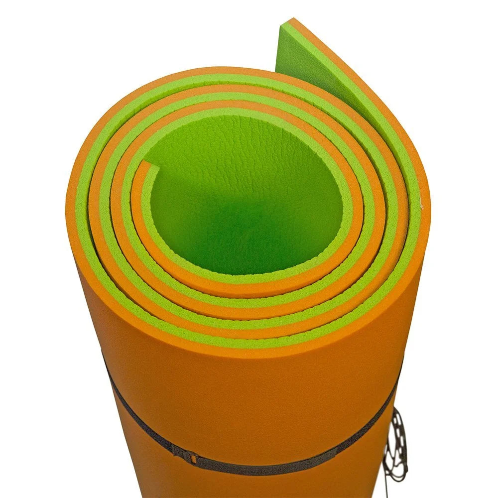 18X6 Ft Premium Foam Floating Water Mat Pad (Green & Orange)