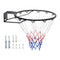 VEVOR Basketball Rim, Wall Door Mounted Basketball Hoop, Heavy Duty Q235 Basketball Flex Rim Goal Replacement with Net and Double Spring, Standard 18 Indoor Outdoor Hanging Hoop for Kids Adults