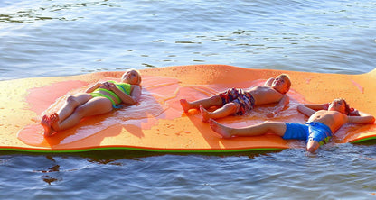 18X6 Ft Premium Foam Floating Water Mat Pad (Green & Orange)